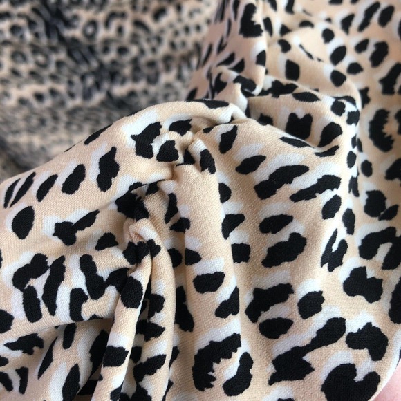 Catherine Malandrino Leopard Animal Print Dress Stretch Pullover Sheath - Picture 5 of 11